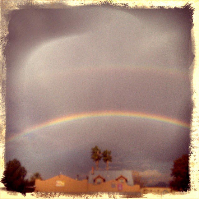 double desert rainbow